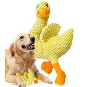 Interactive Dog Toy Squeaky Plush Chew, Calming Stuffed Puppy Teething Toy, Indoor Outdoor Pet Enrichment Toys for Small Medium Large Dogs Home Travel Daily Play Stress Relief Training Accessory