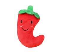 Interactive Dog Toys - Bite Resistant Squeaky Chili Shape for Small Breed Play | Engaging Design with Safe Materials, Fun Sound, Easy Cleaning & Portable Accessory for Indoor Training, Outdoor Walking