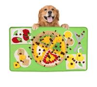 Interactive Dogs Snuffle Mat, Anti Slip Dogs Sniffing Pad, Portable Medium Dog Snuffle Mat, Cognitive Feeding Enrichment Mats 27.6x15.7x0.79 for Multiple Breeds Medium Dogs (Green, Purple)