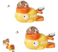 Interactive Duck-Shaped Dog Slow Feeder Puzzle Toy, Duck Pet Feeder for Healthy Eating, for Healthy Eating and IQ Training for Dogs and Cats (2Pcs)