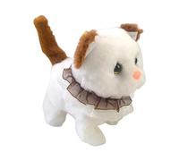 Interactive Electronic Plush Toy, Walking Cat Plush, 7.87x3.54x5.91 Inches Wagging Tail Feline Figure, Electronic Moving Plaything, Kitten for Children, Boys & Girls
