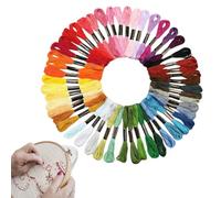 Interactive Embroidery Thread and Floss, Thread for Pulseras, Colorful Cotton String for Decorating Repairing Quilting Projects Beginners and Experts, 50 colores/447 Colors