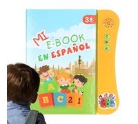 Interactive English Learning For Kids - Electronic Talking Educational Book Early Learning Toy with Audio Reading Cognitive Development Alphabet Vocabulary and Preschool Ļearning Activities