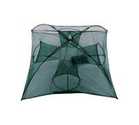 Interactive Fishing Net, Crawdad Trap, Foldable Minnow Cage, Foldable Frame Design, Easy Catch Mechanism for Shrimps, Crabs, Eels, Cod, Lobsters, River Fishing, Aquatic Trapping 37.8x13.78 Inches