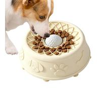 Interactive Food Dish - Rolling Ball Design, Pet Snack Dispenser, Enrichment Treats Station, Boredom Relief Feeding System | Durable Water Basin, Practical Accessory for Calming Snack Time