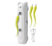 Interactive Indoor Cat Toys | 37x9x6cm Smart Sensor Electric Kitten Training Supplies - Dynamic Cat Interactive Toy With Feathers | For Living Room Daily Play Exercise Routine Boredom Prevention Door