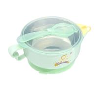 Interactive Insulated Bowl, Suction Base, Water Filled Design, Easy Grip Handle Support, 400ml Spill Resistant Thermal Tableware for Kids Eating Independently at Home or Outdoors 7.09x3.15 Inches