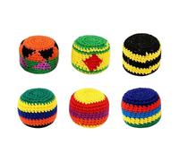 Interactive Juggling Sport Games, Dirt Bag Sack, 6-Piece Knitted Kick Sack Footbag, For Adults Women Men Beginners Training Indoor Outdoor Garden Yard Park Camping