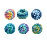Interactive Juggling Sport Games, Dirt Bag Sack, 6-Piece Knitted Kick Sack Footbag, For Adults Women Men Beginners Training Indoor Outdoor Garden Yard Park Camping