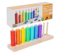 Interactive Kids Matching Toy, Wooden Logical Thinking Toy, Early Learning Matching Stacking Game, Educational Puzzle, Portable Fun, Usage for Boys Preschoolers Children Classroom Travel