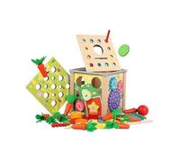 Interactive Kids Pull Radish Insect Game Toy Meaningful Table Game Xylophone