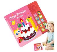 Interactive Music Book, Musical Book, 9.06x8.27x1.18 inches Sound-Activated English Education Aid with 10 Classic Nursery Rhymes, Fun Audio Storybook for Early Learning Boys Girls