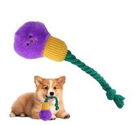 Interactive Natural Rubber Chew, Dog Toys for Aggressive Chewers, Dog Squeaky Teething Rope Toy | Pet Chewing Plush Doll for Home Training Indoor Outdoor Playtime Family Enrichment Exercise Boredom