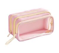 Interactive Pencil Bag, Large Capacity Organizer, Aesthetic Stationery Pouch, Multi Compartment Storage for School Supplies, Students, Kids, Teens, College, Workplace Desk Use 8.86x4.72x2.76 Inches