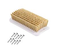 Interactive Pet Brush - 2 in 1 Gentle Massage Scratcher, Self Grooming Enrichment Toy, Durable Design | Small Medium Large Pens Barns Yards Tree Play Training Cleaning Activity Support for Farm Animal