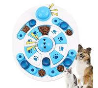 Interactive Pet Puzzle Food Plate, Slow Feeder Dog Training Bowl, Mental Food Dispenser and Anti Slip Puzzle Toy for Dogs Enriquement, Pet Enrichment Puzzle Toy for Dogs