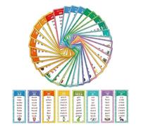 Interactive Phonics Cards, Early Reading Learning Toys, 60 Piece with Sight Words, Double Sided Paper Cardstock, Literacy Game with Color Coding, Educational Activity for Classroom