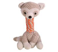 Interactive Plush Dog Toy | Soft Squeaky Chew Toy For Tug Play And Teething