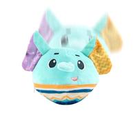 Interactive Plush Toys with Sounds - Crawling Learning Sensory Bouncy Ball, Electric Jumping Stuffed Animal Ball Squeaky Toy, Talking Speech Imitation Early Development Gift for Boy Girl