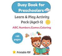Interactive Printable Busy Book to Build Early Skills in Routines, Matching, Fine Motor & Creativity for Preschool & Toddlers: Healthy Habits Activity ... Charts, Matching Games & Fun Coloring Pages