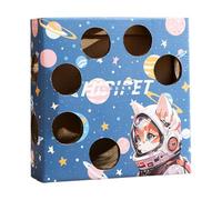 Interactive Puzzle Box for Cats, Intelligent Cat Scratcher Toy, Electric Feather Teaser for Indoor Cats, Whack-a-Mole Style Cat Game, Engaging Kitten Toys for Hours of Fun and Exercise