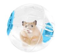 Interactive Running Ball - Hamster Exercise Sphere Toy, Transparent Rolling with Ventilation Slots, Smooth Fitness Accessory, Small Animal Play Ball with Safe Lock, Pet Activity for Cage Floor
