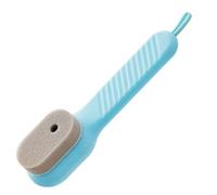 Interactive Shoe Brush, Automatic Liquid Sneaker Scrubber, Reutilizable Soap Dispenser Cleaning Brush for Leather Canvas Sneakers Boots Shoes Bags Furniture, Pink/Blue