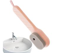 Interactive Shoe Brush, Automatic Liquid Sneaker Scrubber, Reutilizable Soap Dispenser Cleaning Brush for Leather Canvas Sneakers Boots Shoes Bags Furniture, Pink/Blue