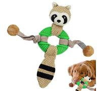 Interactive Squeaky Rope -Plush Dog Chew Toy, Animal Shape Plaything Set, Soft Durable Resistant Chewing Training Toy Bundle, Internal Squeaker Reinforced Stitching Textured Rope Handle Construc