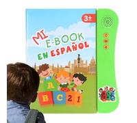 Interactive Talking Book For Kids | Electronic English Learning Device ABS Educational Sound Reader Early Development Tool | Cognitive Recognition Activity Language Training Enlightenment Resource | T