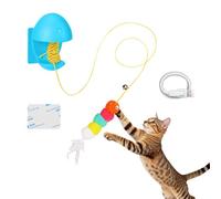 Interactive Toy for with Rope | Electric Pet Play Equipment with Sound - Smart Cat Toy Automatic Retractable Rope | Living Room Bedroom Balcony Gabinete Wall Door Frame