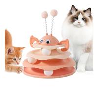 Interactive Toys for Cats - 3-Level Tower Game, Interactive 3-Tier Cat Toy Tower with Rolling Balls and Bee | Self-Play Toy for Indoor Cats and Kittens | Promotes Exercise, Fun, Hunting Skill