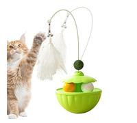 Interactive Toys For Cats -9x25cm Shaking Automático Pet Teaser Wand With Catnip Balls | Gato Ejercicio - Solución Autónoma de Juego Para Gatitos Interior Al Aire Libre Porches Jardines Césped