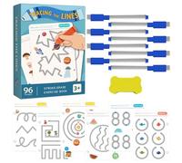 Interactive Trace Learning Book, Reusable Kids Writing Set, Dry Erase Alphabet Cards System, Early Skill Practice Kit, Educational Handwriting Tool, Kindergarten Use 7.87inchx5.51inch