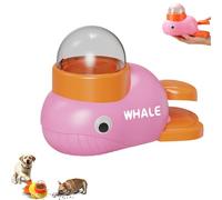Interactive Treat Dispenser Dog Toys, Pet Food Puzzle Slow Feeder, Interactive Dog Slow Feeder Puzzle Toy Durable Duck Shaped Design for Small Medium Dogs (Pink)