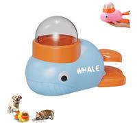 Interactive Treat Dispenser Dog Toys, Pet Food Puzzle Slow Feeder, Interactive Dog Slow Feeder Puzzle Toy Durable Duck Shaped Design for Small Medium Dogs (Blue)