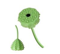 Interactive Treat Dispensing Dog Toy Ball, Funny Pet Food Puzzle Feeder Toy, Reusable Foraging Enrichment Game Ball, Slow Feed Dog Treat Dispenser, Plant Shape Pet Style Design, Large Medium Use