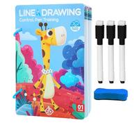 Interactive Writing Cards - Scribble Training Aid for Students | Paper Crafted with Reusable Function, Handwriting Skill Builder, Fun Practice Accessory, Boys Girls Kids Educational Activity