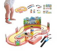 Interactivo de Carreras en Pista: de Juguetes controlado por Movimiento para 2 Jugadores, Atractivo de Actividades Familiares para niños, niñas y Padres, Experiencia de en