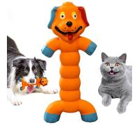 interactivo de goma para cachorros, diseño de animal con sonido, chirriante resistente a las mordeduras que promueve hábitos de masticación saludables, ideal para buscar, entrenar y