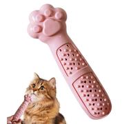 interactivo de hierba gatera para cepillo de dientes para gatos | juguetes interactivos de goma para masticar hierba gatera, cuidado de gatos, juguetes de dentición para gatos de interior