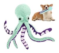 Interactivo de Peluche para Perros Pulpo, Juego de dentición Suave para Perros agresivos | Juguetes de Juego Atractivos para Playa, Viajes, jardín, Exterior, Piscina | Mascotas de brújula
