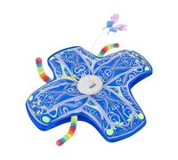 Interactivo para Gatos - Graffiatoio automático silencioso con móvil Oculta, artículo para Gatos de Interior - para diversión adiestramiento y Ocasiones Festivas como Navidad Complean