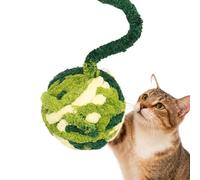 interactivo para gatos - para hecho a mano | Módulo de entretenimiento felino, bola de actividad de tejida decorada con cascabeles y entretenimiento de en