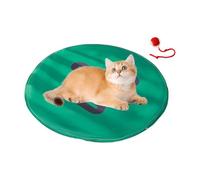 interactivo para gatos, pelota de rodamiento rápido en tapete de juego, juego de atrapar, cubierta de ocultación para simulación de caza de enriquecimiento de en interiores y