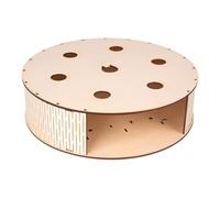 Interactivo para Gatos, Solid Wood Kitten Catch Game Box, 15,75 x 4,33 Pulgadas, Cat Exercise Maze Toy, Natural Material, Stimulating Play Design, Ideal para Sala de Estar, Bedroom, Balcony