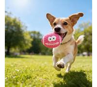 Interaktive Hundespielzeug Funny Face Latex Squeaky Chew For Interactive Play (E, 6. 4 x 9. 5 cm)