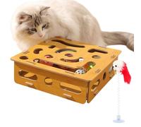 Interaktives Katzen Puzzlespielzeug - Puzzlespielzeug für Katzen | Innenkatze Übungsspielzeug | Kätzchen mental Stimulationstrainingswerkzeuge | lustige Stressabbau Spielgeräte für Haustiere
