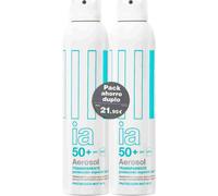 Interapothek 50+ Aerosol Transparente Protección SPF-50+ Niños Duplo 2x250 ml