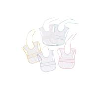 Interbaby 00041 - Pack de 12 baberos de punto de cruz 25x35, unisex